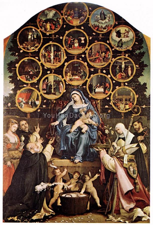 Madonna of the Rosary - 洛伦佐·洛图